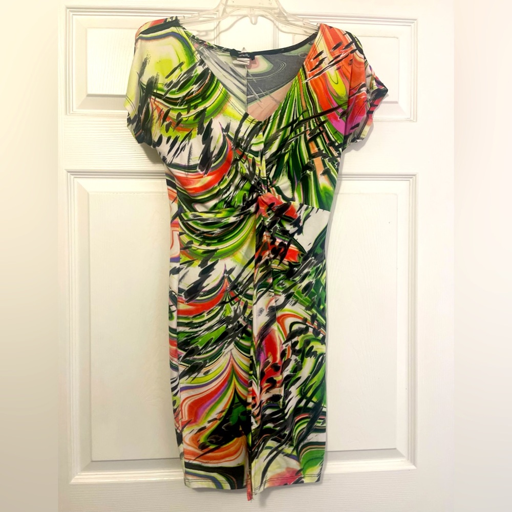 Multicolor scrunch dress / sold